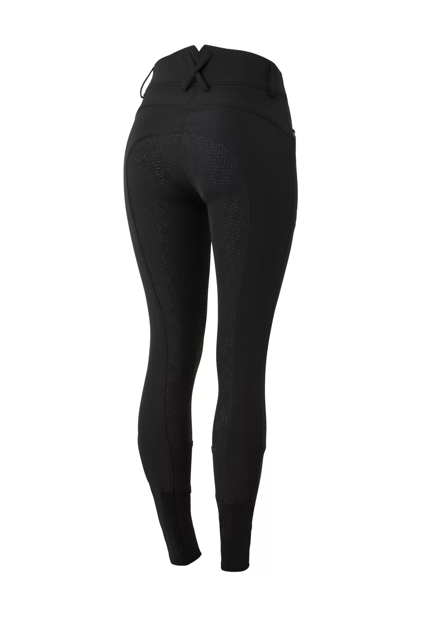 horze Pantalon D'équitation Taille Haute Cristaux Poche Silicone Fond Integral Femme< Pantalons D'équitation Fond Integral