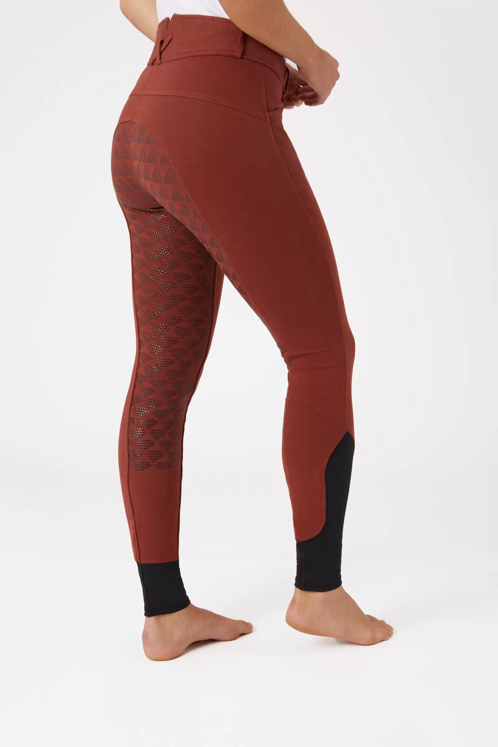 horze Pantalon Fond Integral A Taille Haute, Femme< Pantalons D'équitation Fond Integral