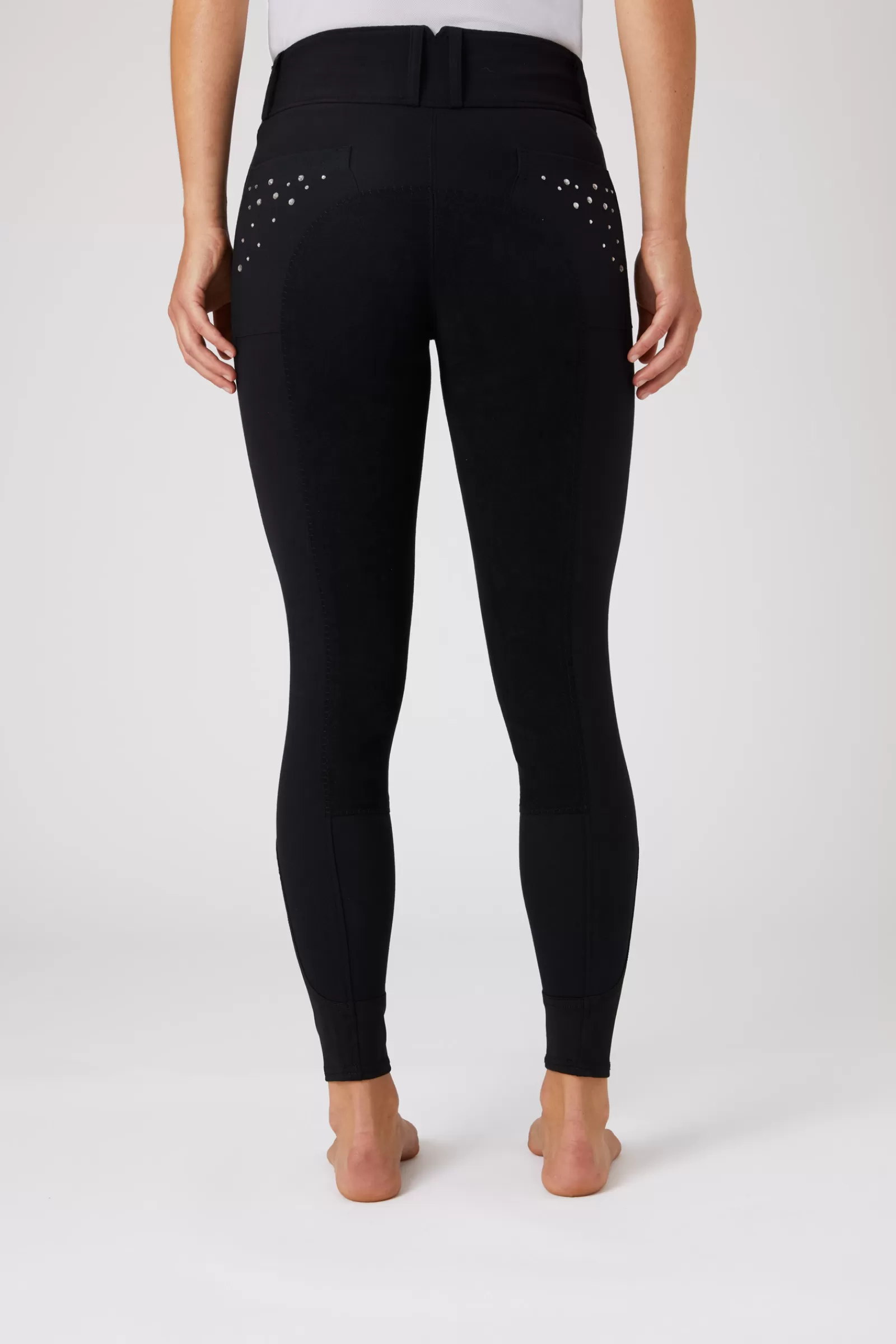 horze Pantalon D'équitation Fond Integral Cuir Pour Femme Avec Poches Cristal< Pantalons D'équitation Fond Integral