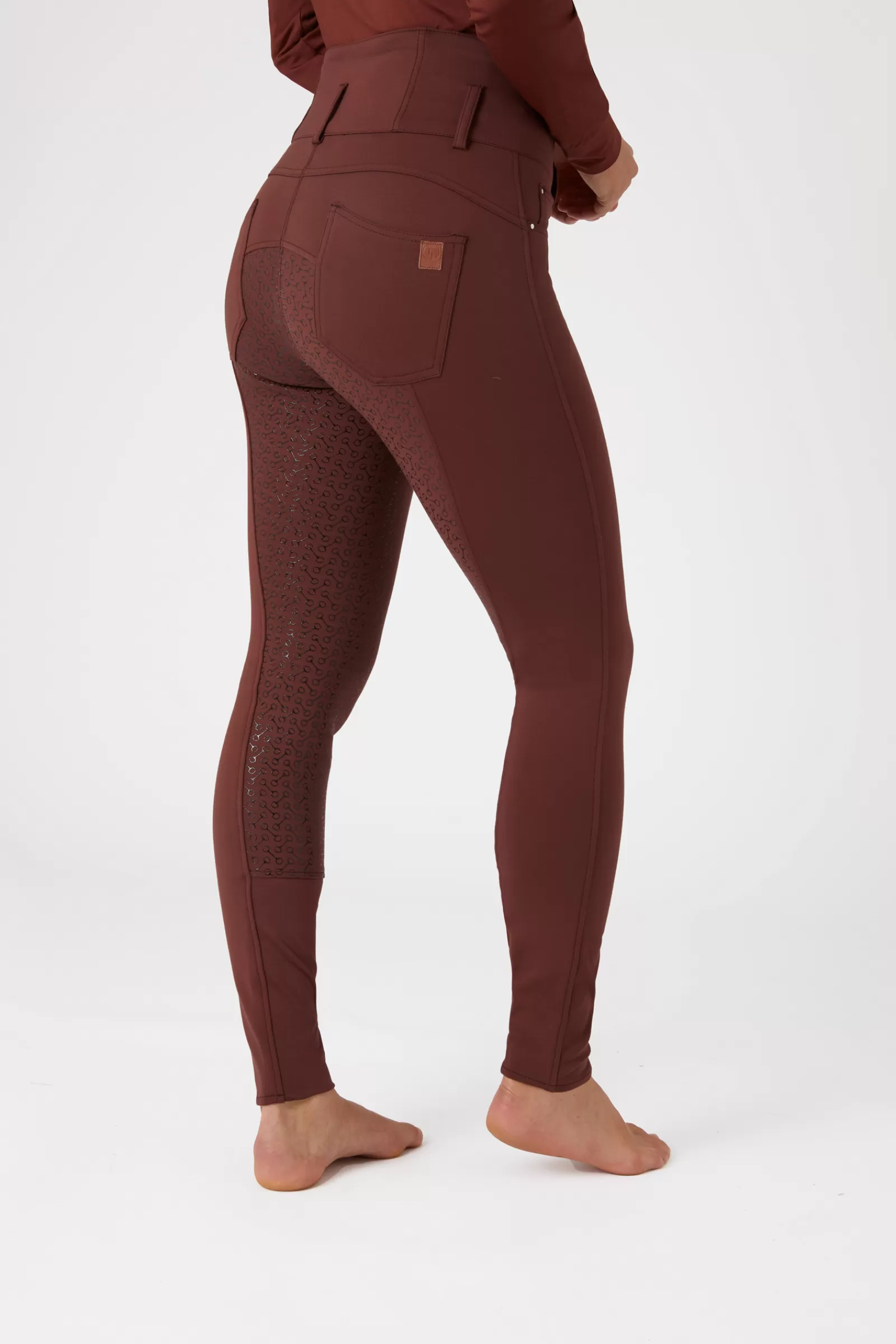 horze Pantalon D'équitation Mi-Saison Tara Taille Haute Fond Integral Grip< Pantalons D'équitation Fond Integral