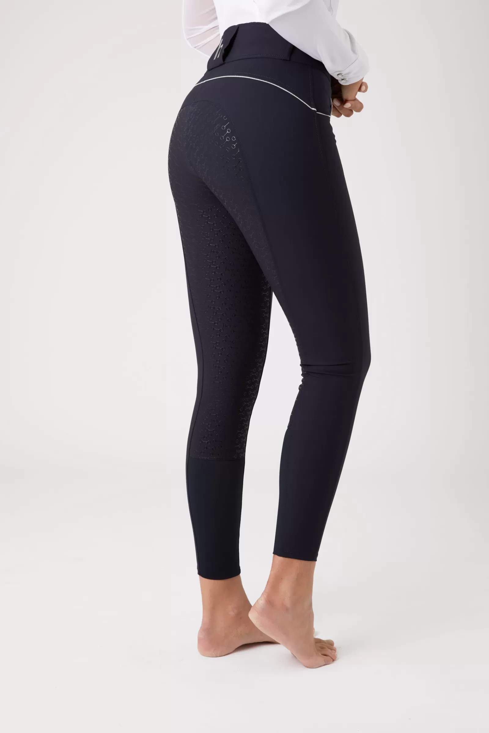 horze Pantalon D'équitation Taille Haute Fond Integral Silicone Aubrey, Femme< Pantalons D'équitation Fond Integral