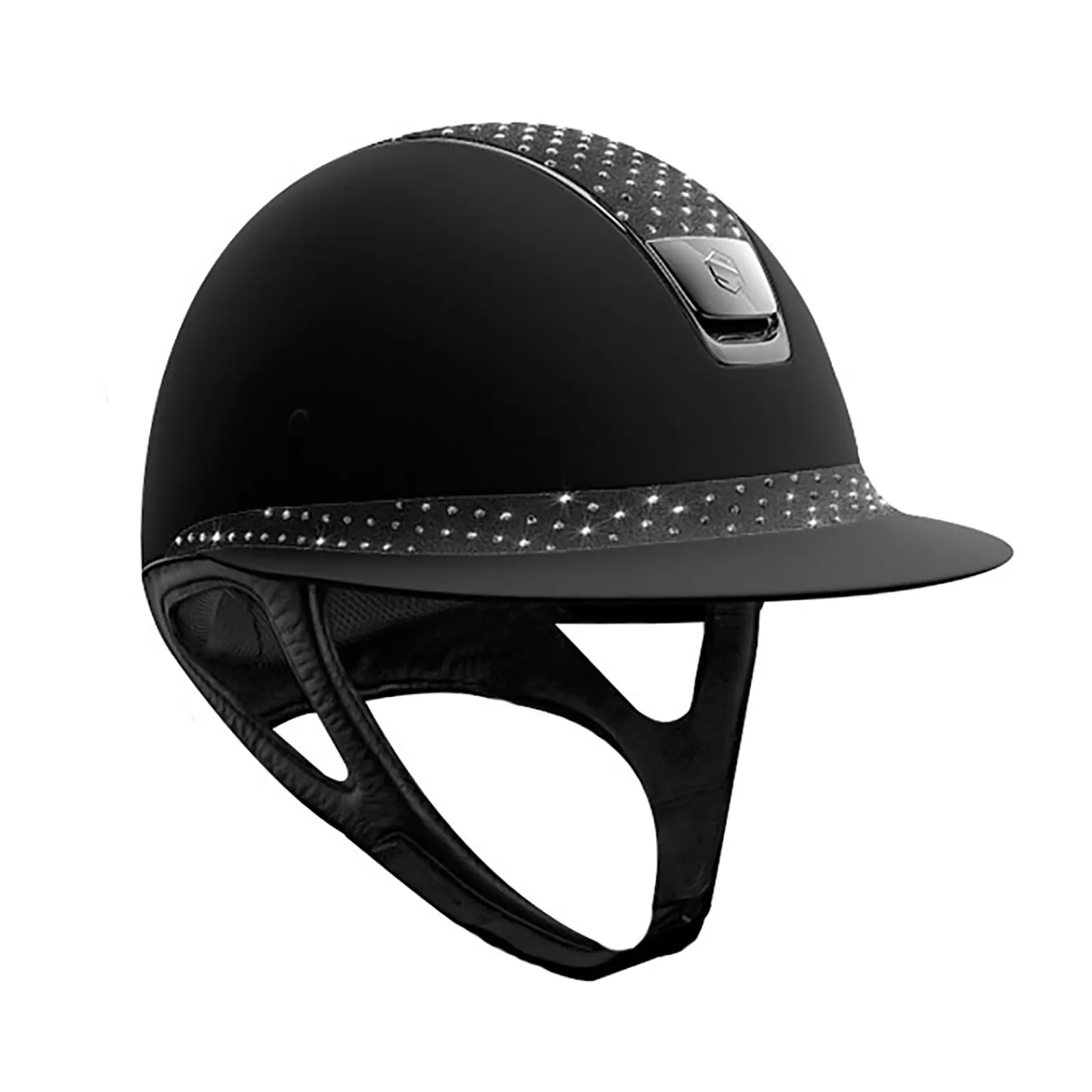 samshield Miss Shield Shadowmatt Regular, Sparkling Helmet, Chrome Visor (Without Liner)< Casque D'équitation
