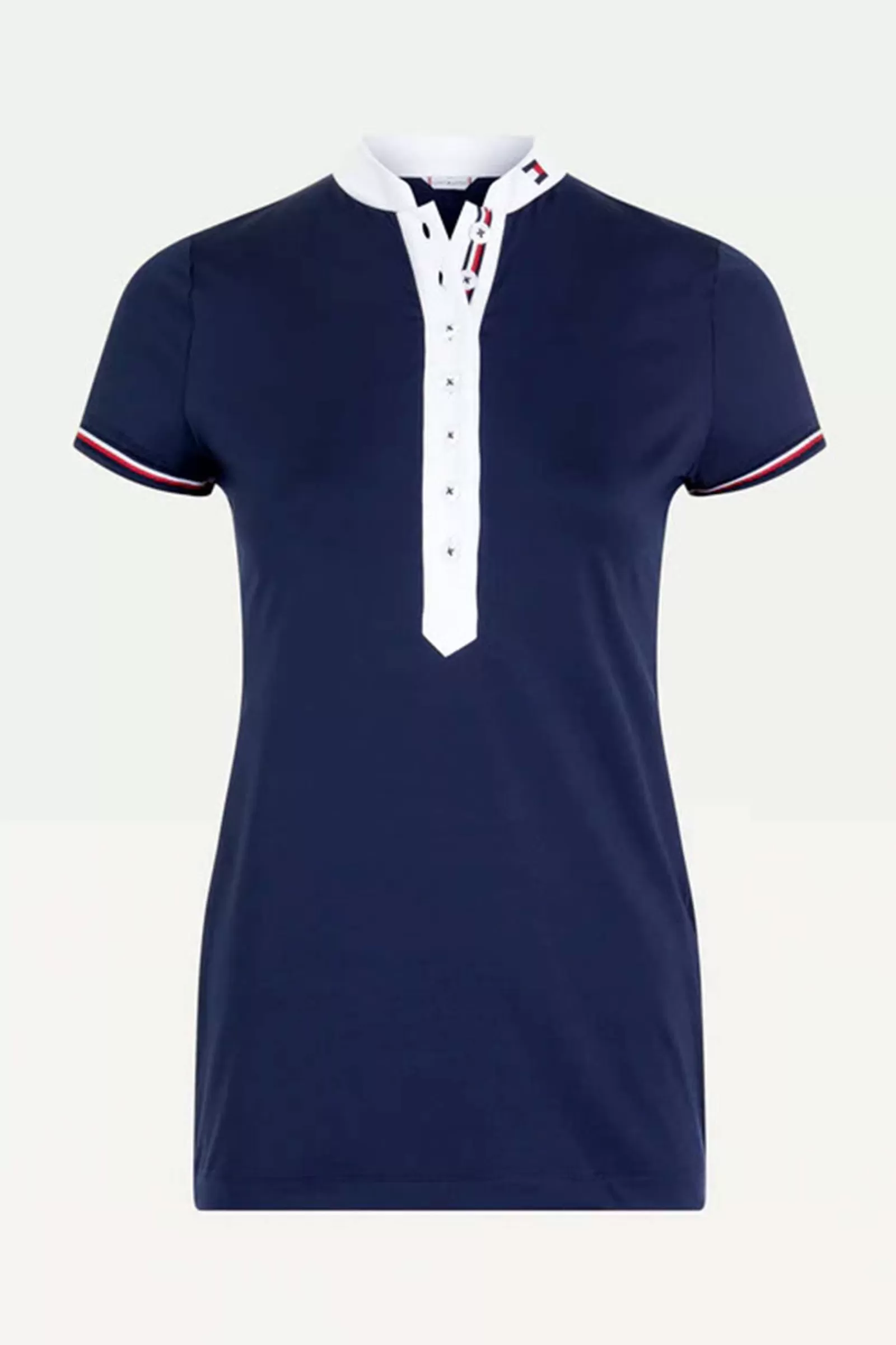 tommyhilfigerequestrian Tommy Hilfiger Equestrian T-Shirt De Concours A Manches Courtes Pour Femmes< Tee Shirts & Polos
